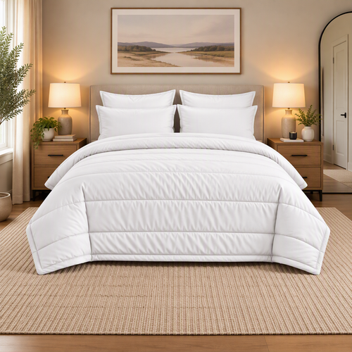 Royal Rest One-Tone Comforter Set in White