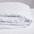 Royal Rest Quilted Mattress Protector, folded, white diamond quilting