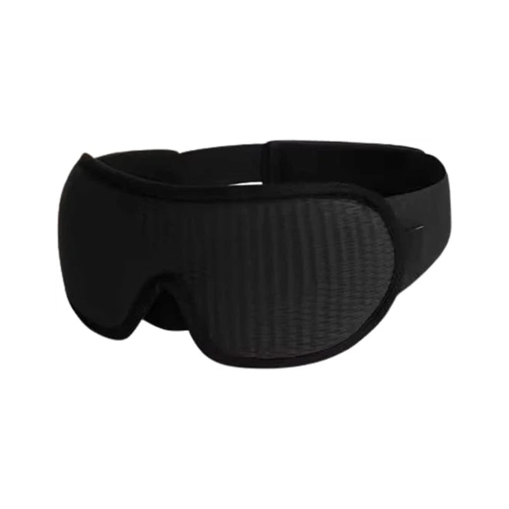 Royal Rest Sleep Eye Mask, contoured black eye mask with adjustable strap