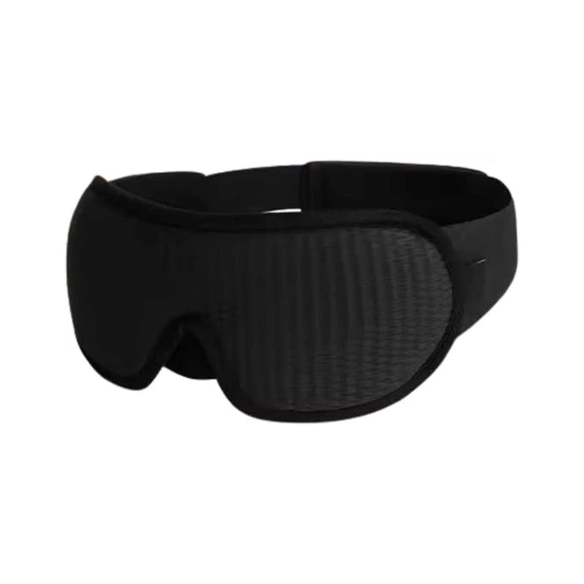 Royal Rest Sleep Eye Mask, contoured black eye mask with adjustable strap
